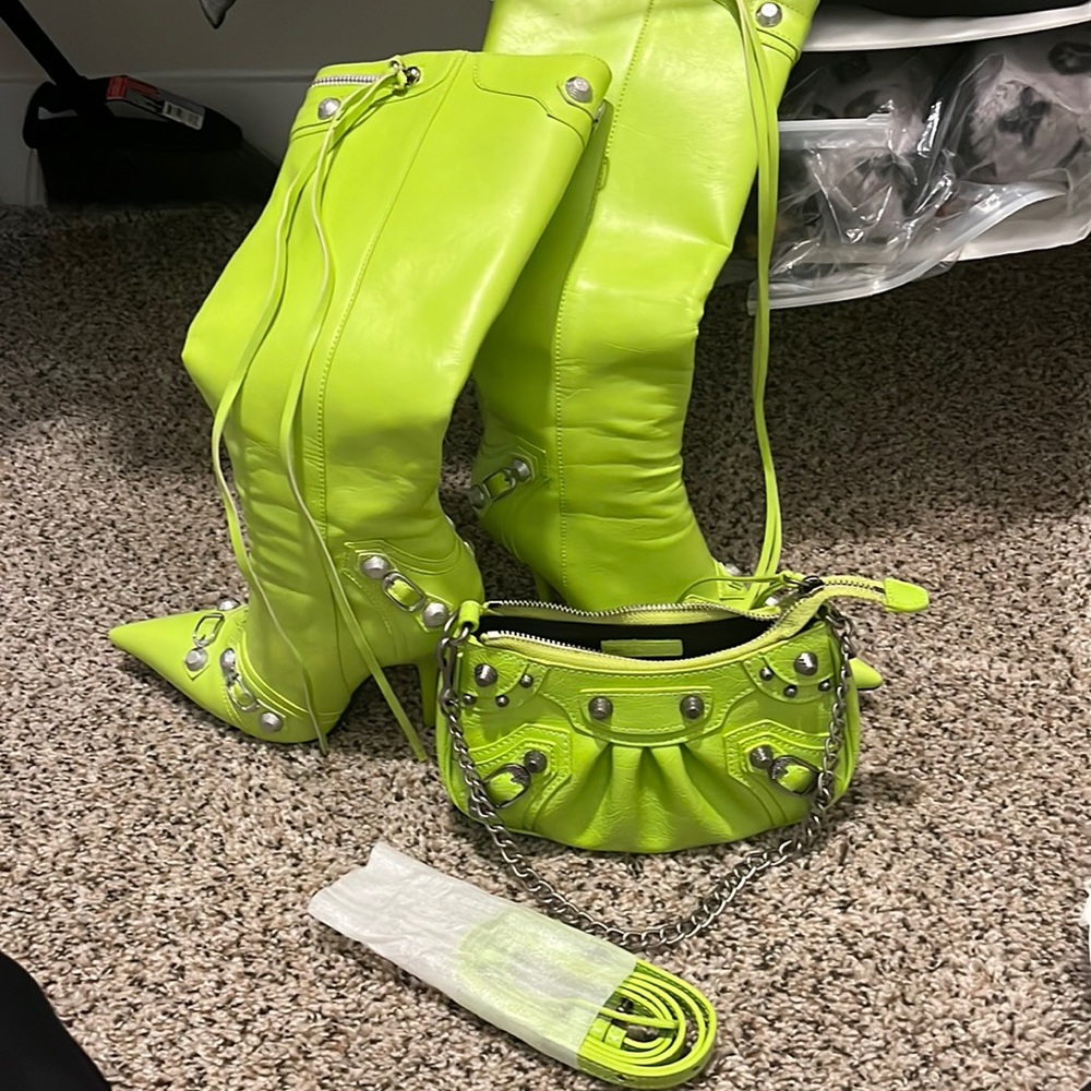 Inspired boots and bag